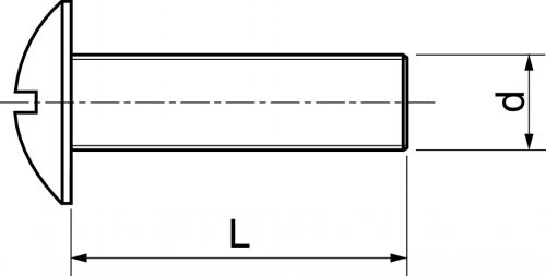Vis métaux tête ronde large Poelier
