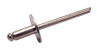 Rivet tête large alu tige acier
