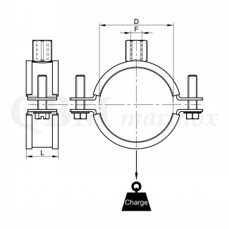 Collier support de tuyauterie