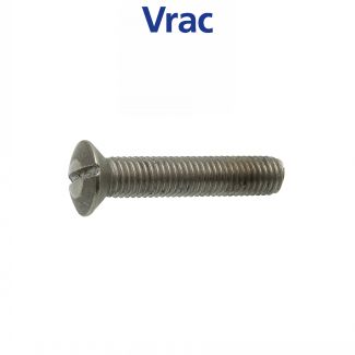 Vis métaux tête fraisée bombée fendue