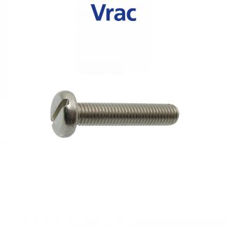 Vis métaux tête cylindrique large fendue