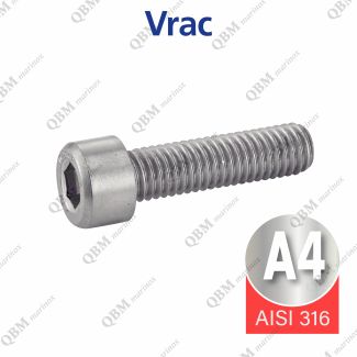 Vis m&eacute;taux t&ecirc;te cylindrique six pans creux