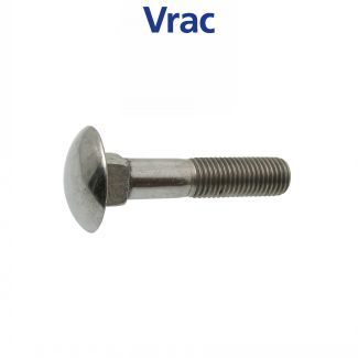 Vis m&eacute;taux t&ecirc;te ronde collet carr&eacute;