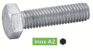 Vis métaux tête hexagonale filetage total