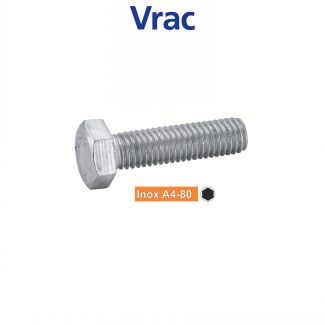 Vis métaux tête hexagonale filetage total