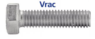 Vis métaux tête hexagonale filetage total