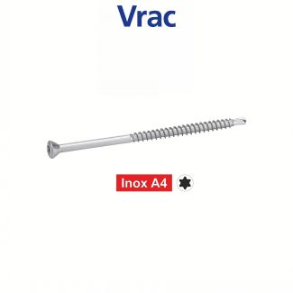 Vis de bardage - platelage tête fraisée six lobes