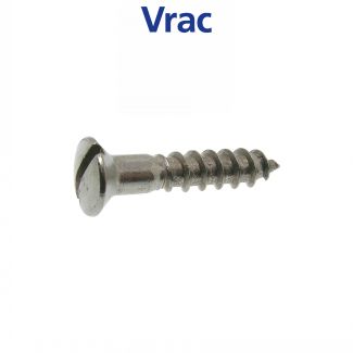 Vis bois tête fraisée bombée fendue