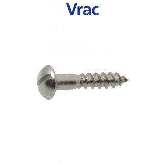 Vis bois t&ecirc;te ronde fendue