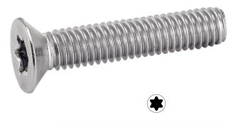 Vis métaux tête fraisée torx vis métaux tf 6 lobes