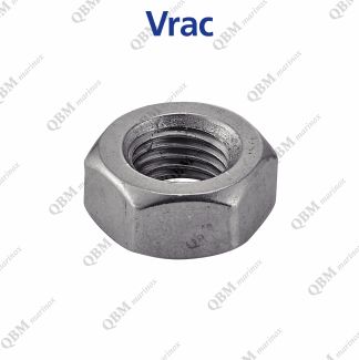 &Eacute;crou hexagonal filetrage m&eacute;trique pas fin Inox A2