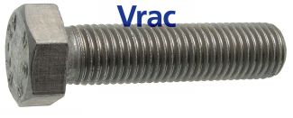 Vis métaux tête hexagonale filetage entier