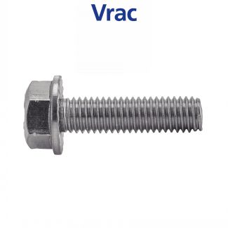 Vis à métaux tête hexagonale à embase crantée