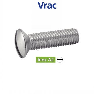 Vis métaux tête fraisée bombée fendue
