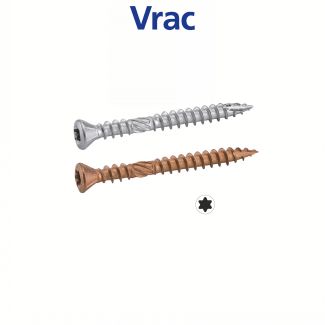 Vis terrasse tête fraisée bombée Torx