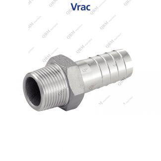 Raccord tuyau filet&eacute; M
