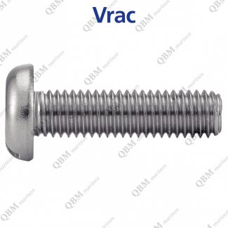 Vis &agrave; m&eacute;taux t&ecirc;te cylindrique large fendue