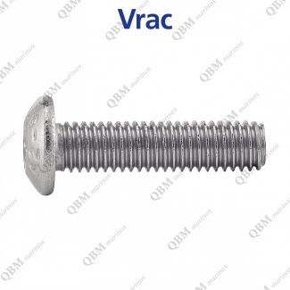 Vis m&eacute;taux t&ecirc;te bomb&eacute;e six lobes