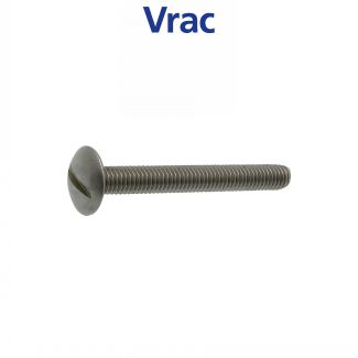 Vis métaux tête ronde large fendue Poelier