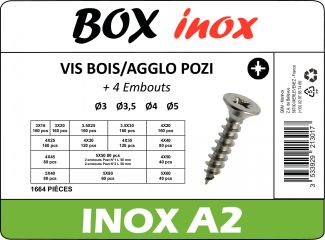 Vis bois/agglo pozi + embout