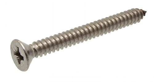 Vis à tôle pozi  tête fraisée/tête cylindrique + embout (Schéma)