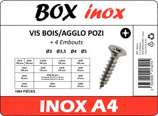 Vis bois/agglo pozi + embout