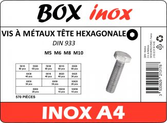 Vis à métaux tête hexagonale