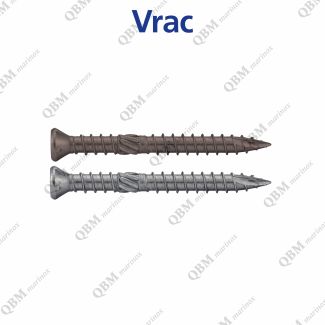 Vis terrasse t&ecirc;te frais&eacute;e r&eacute;duite Torx double filet