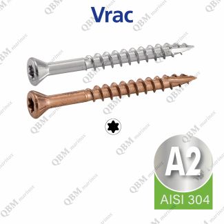 Vis terrasse t&ecirc;te frais&eacute;e r&eacute;duite Torx