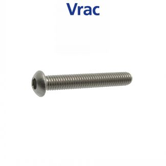 Vis métaux tête bombée six pans creux