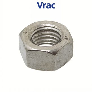 Ecrou hexagonal pas à gauche