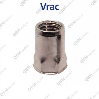 &Eacute;crou &agrave; sertir hexagonal t&ecirc;te fine affleurante Inox A4