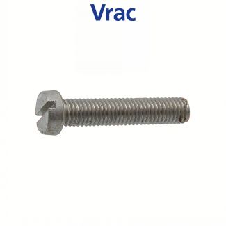 Vis métaux tête tête cylindrique fendue