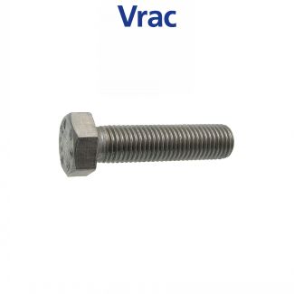 Vis métaux tête hexagonale filetage entier