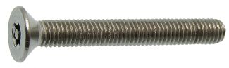 Vis métaux tête fraisée torx inviolable vis métaux inviolable avec téton central