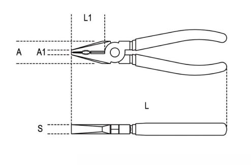 Pince universelle à grande force de coupe en acier inoxydable