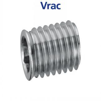 Insert fileté Bois 6 pans Inox A4