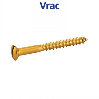 Vis bois tête fraisée bombée fendue