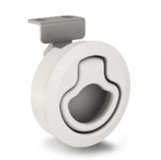 Loquet affleurant blanc verrou
