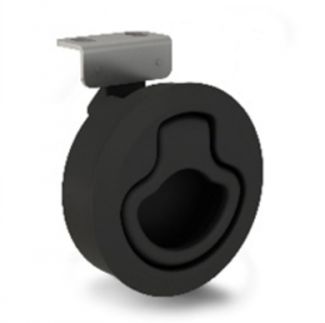 Loquet affleurant noir verrou