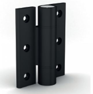 Charnière en profil pour forte charge charnière aluminium - anodisé incolore