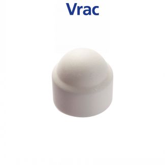 Cache écrou hexagonal blanc