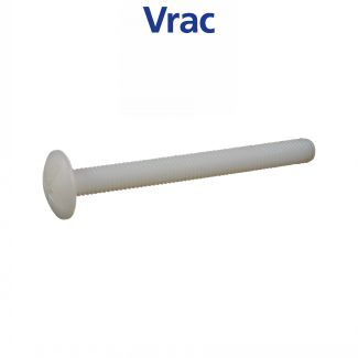 Vis métaux tête ronde large Poelier fendue