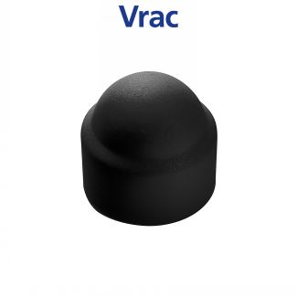 Cache écrou hexagonal noir