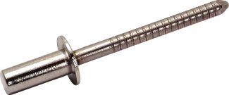 Rivet tête plate étanche alu tige acier