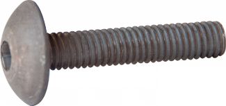 Vis métaux tête bombée six pans creux vis métaux tbhc aluminium p60 finition aoi (anodisé incolore)