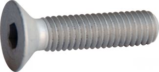 Vis à métaux tête fraisée six pans creux vis métaux tfhc aluminium p60 finition aoi (anodisé incolore)