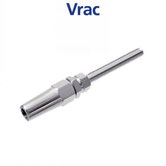 Terminaison filet&eacute;e sertissage manuel pas a droite