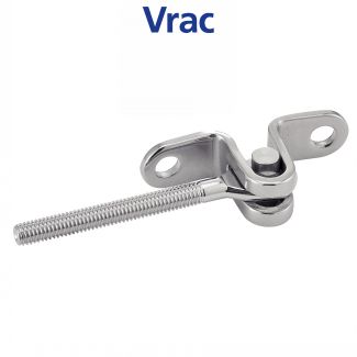 Embout filet&eacute; mural articul&eacute; pas &agrave; droite