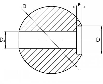 Bille pour terminaison &agrave; t&ecirc;te cylindrique bomb&eacute;e